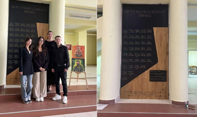 Nxënësit e shkollës “Fehmi Lladrovci” në Drenas realizojnë projekt në nderim të nxënësve të vrarë gjatë luftës