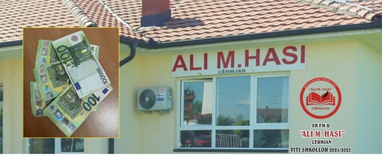 Shembull i mirë: Mërgimtari jep donacion prej 500 euro për shkollën “Ali M Hasi” në Cërmjan