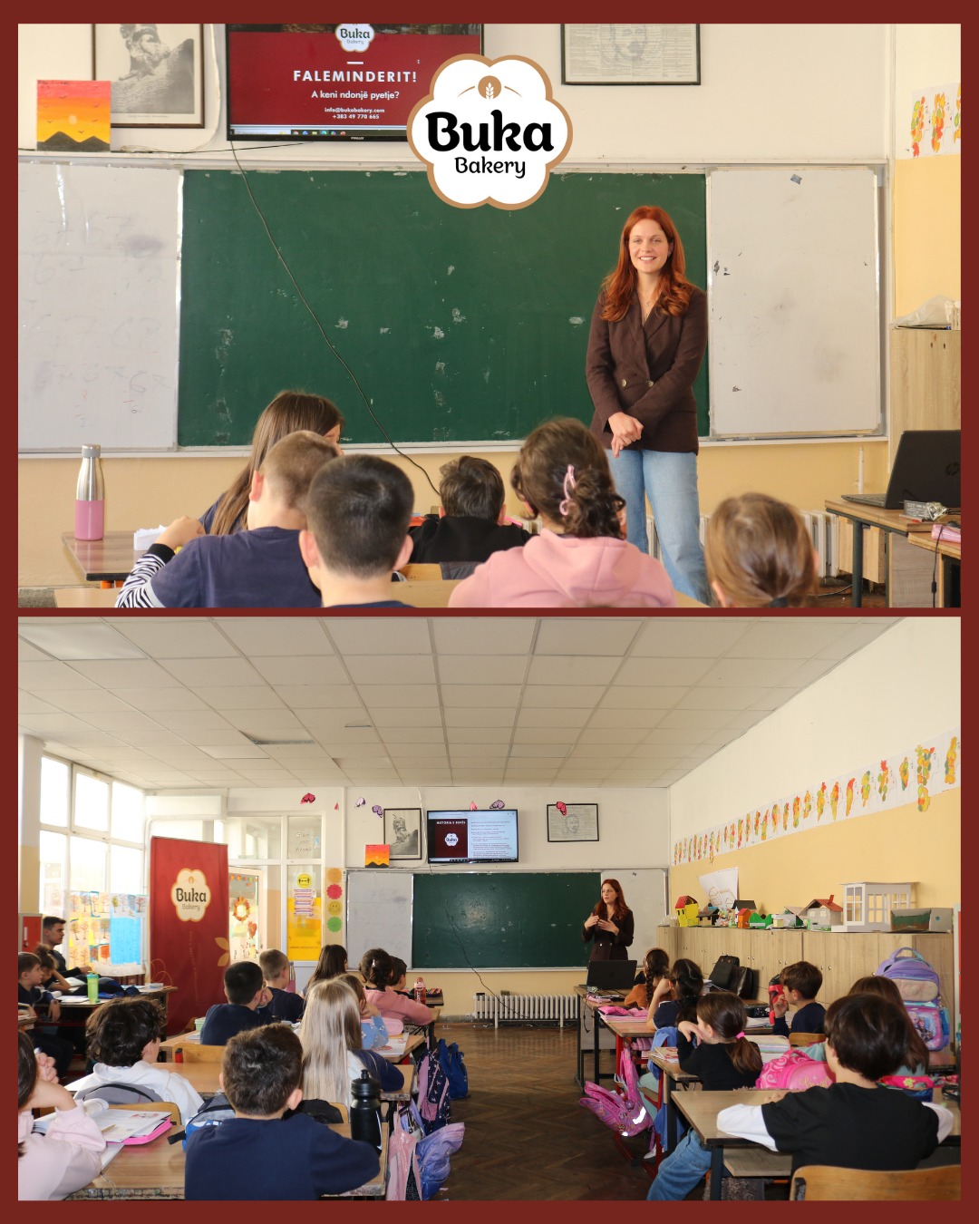 "Dije dhe ëmbëlsi" nga BUKA Bakery: Edukim mbi ushqimin dhe donuts falas për nxënësit e ‘Hasan Prishtinës’ 6 1 4