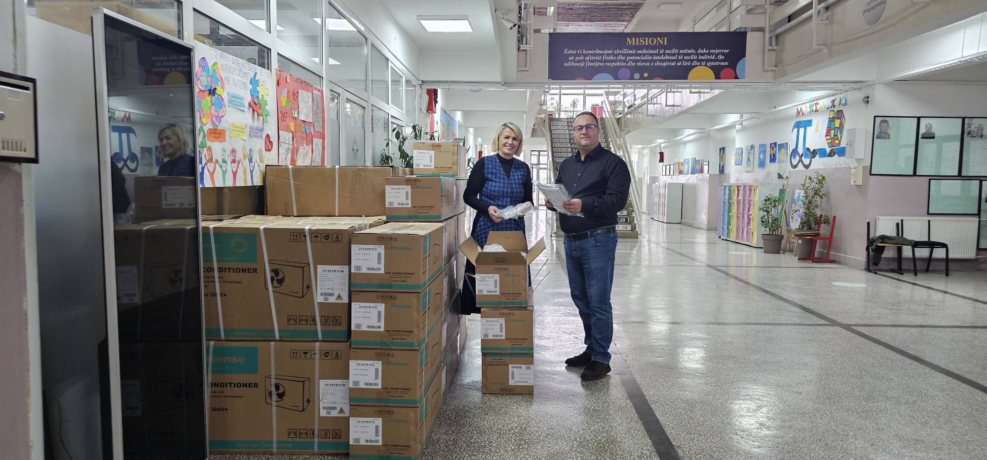 Lajm i mirë: Shkolla “Shkëndija” në Hajvali pajiset me klima në çdo klasë falë donacionit nga GNTC 6 5