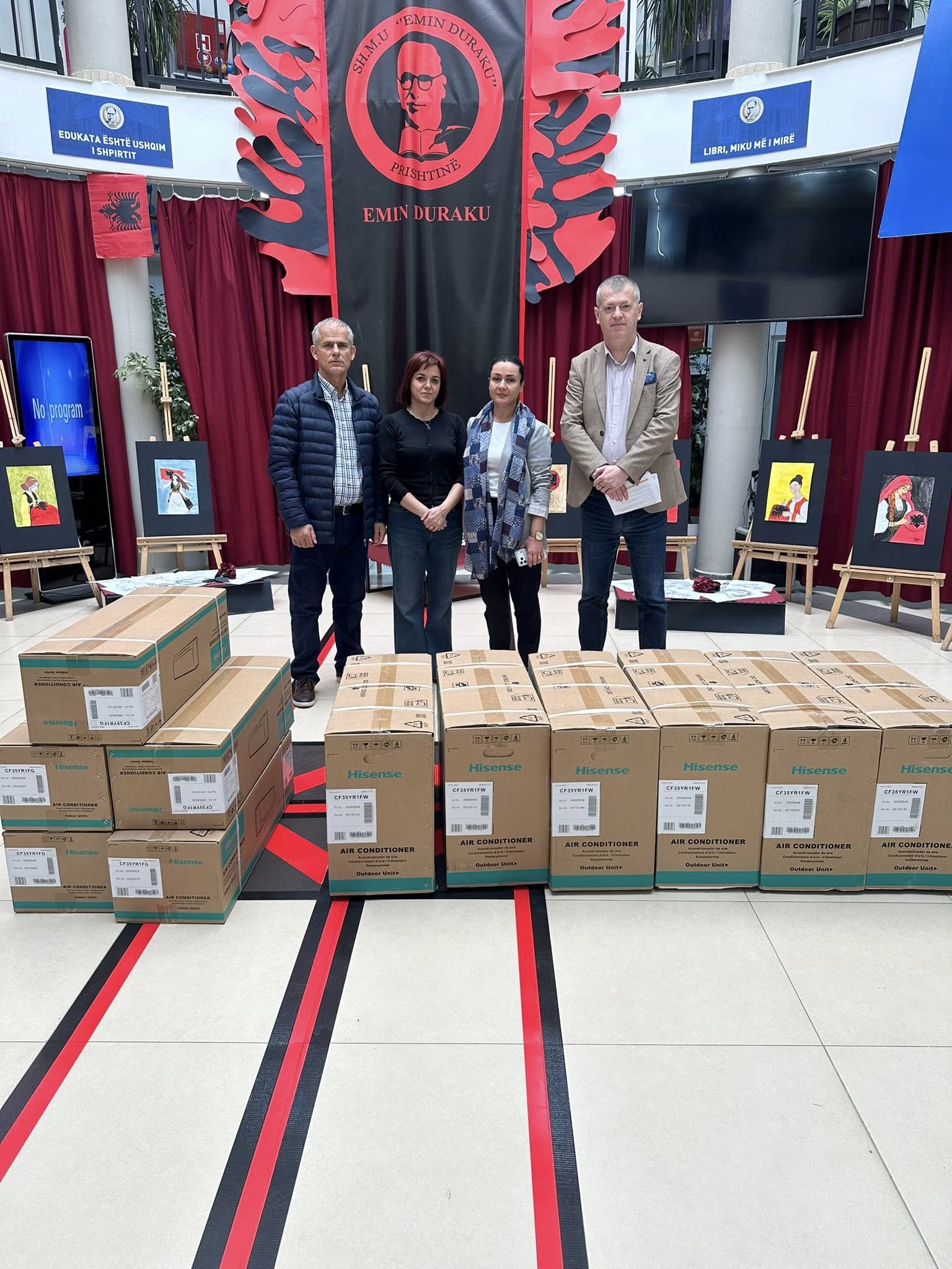 Shkolla “Emin Duraku” në Prishtinë përfiton mbi 35 kondicionerë nga Fondi Humanitar GNTC “Gorenje” 2 emin