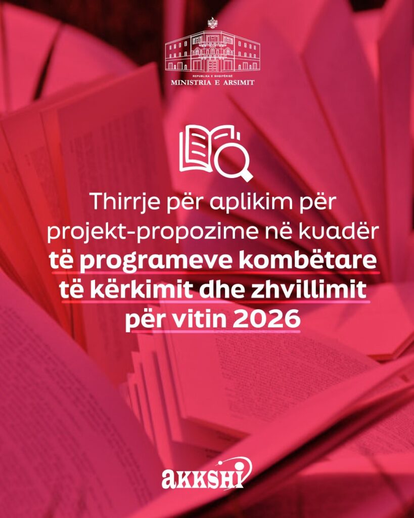 Ministria e Arsimit shpall thirrje për mbështetje financiare prej 7 milionë eurosh 7 3